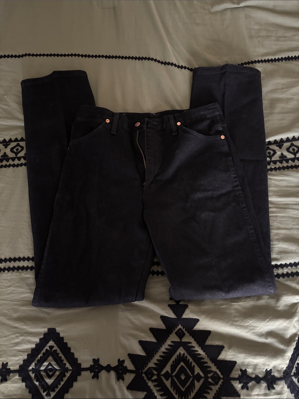 Wrangler Men's Straight Jeans in Black